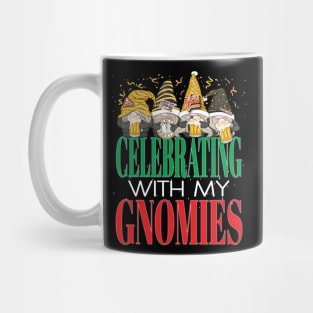 Happy New Year's Eve Celebrating with My Gnomes Party Beer Mug